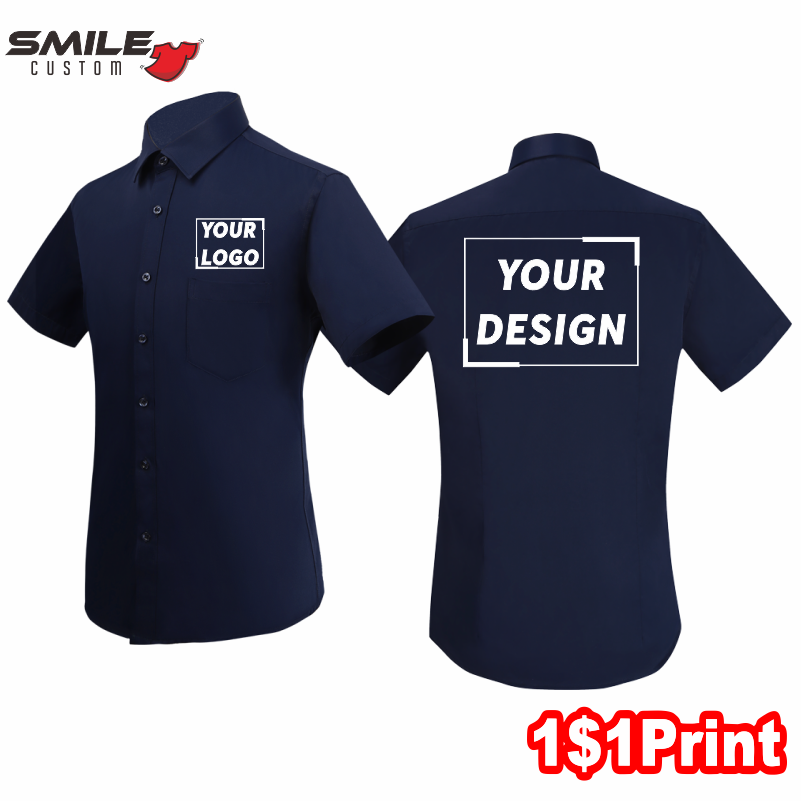 Summer Fashion Men's Short sle - Embroidery Design Logo recension och pris
