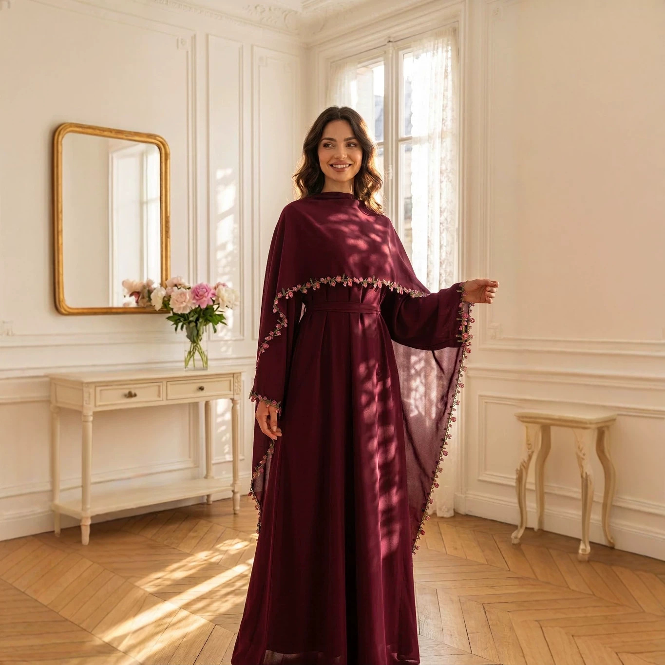Elegant Embroidery Abayas Hija - Embroidery Kebaya recension och pris
