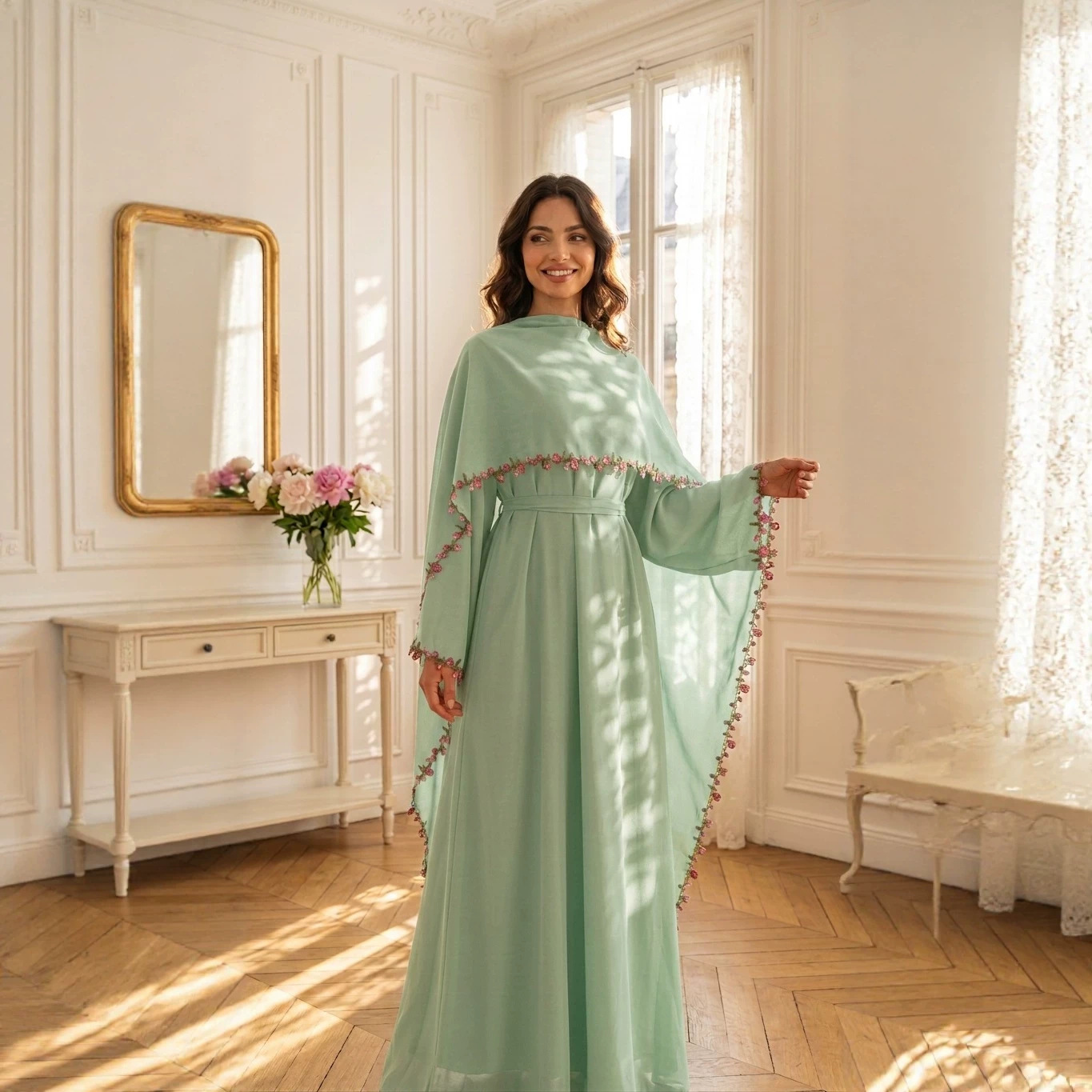 Elegant Embroidery Abayas Hija - Embroidery Kebaya recension och pris