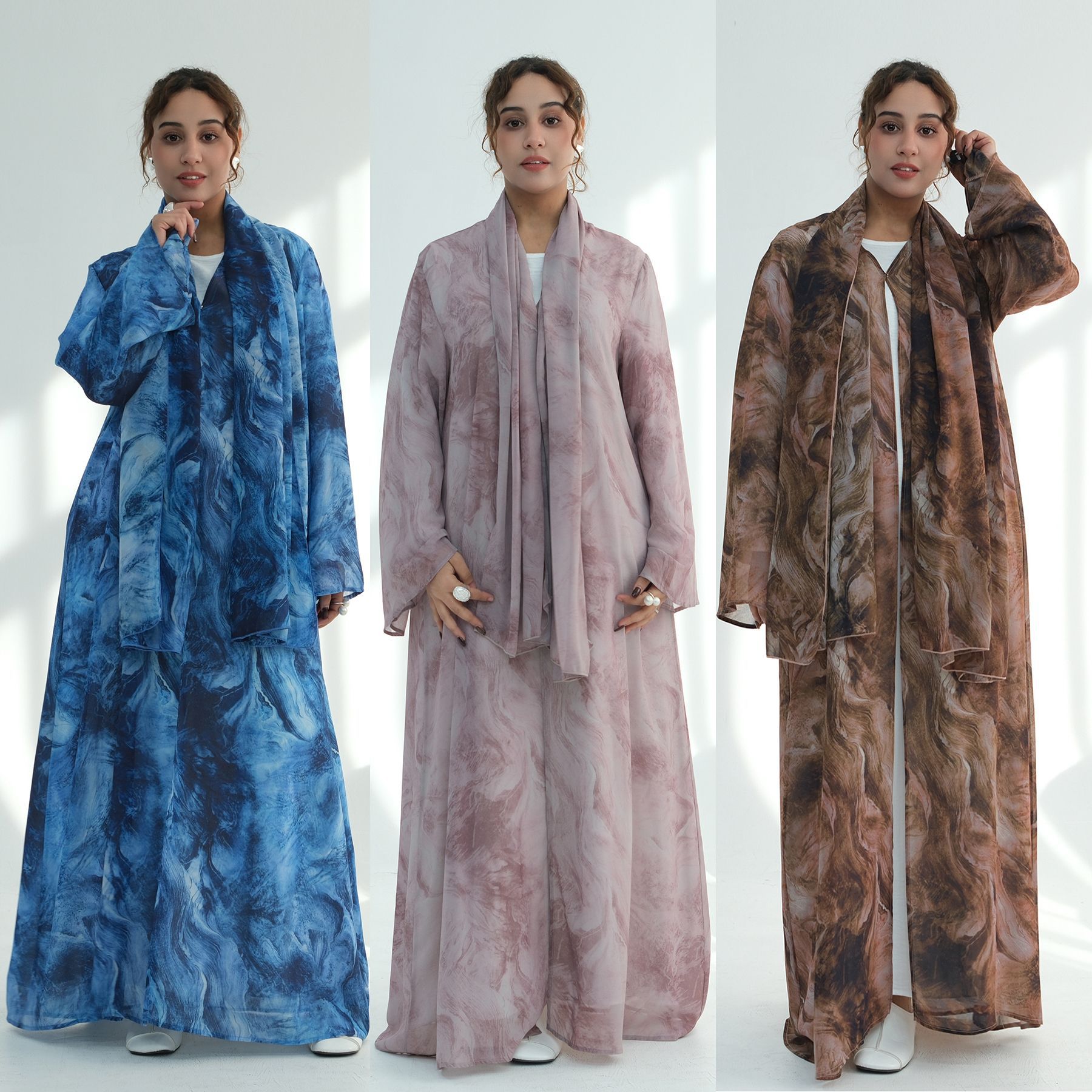 Wholesale Chiffon Open Abaya O - Embroidery Online recension och pris
