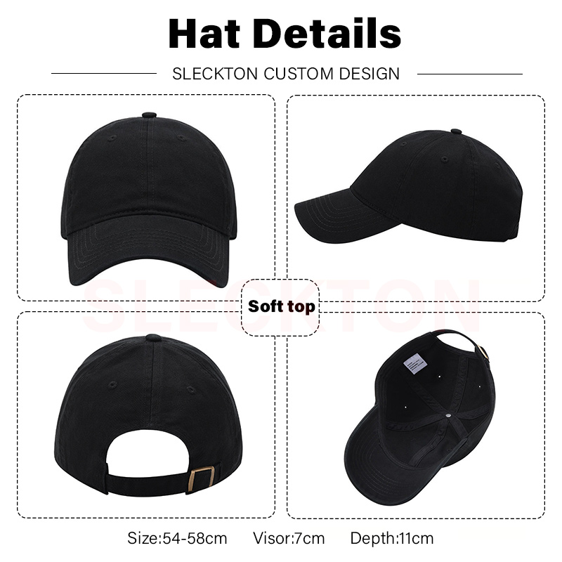 SLECKTON Custom Baseball Cap F - Embroidery Design Logo recension och pris