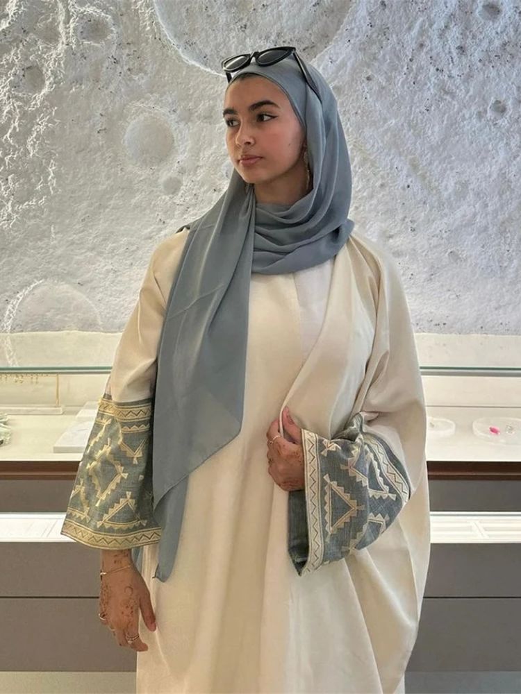 Eid Embroidery Kimono Abaya Du - Embroidery Kebaya recension och pris