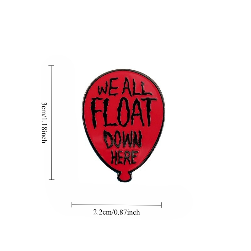 1pc Red Balloon Horror Movie E - Embroidery Bali recension och pris