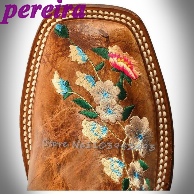 Embroidered Flower Boots Rose  - Embroidery Rose recension och pris