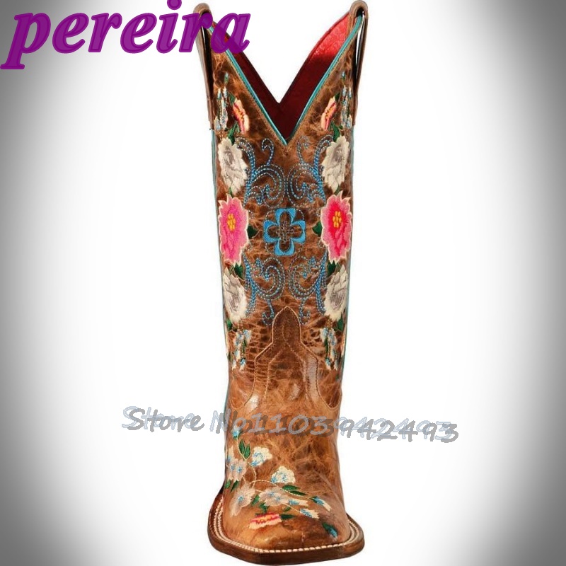 Embroidered Flower Boots Rose  - Embroidery Rose recension och pris