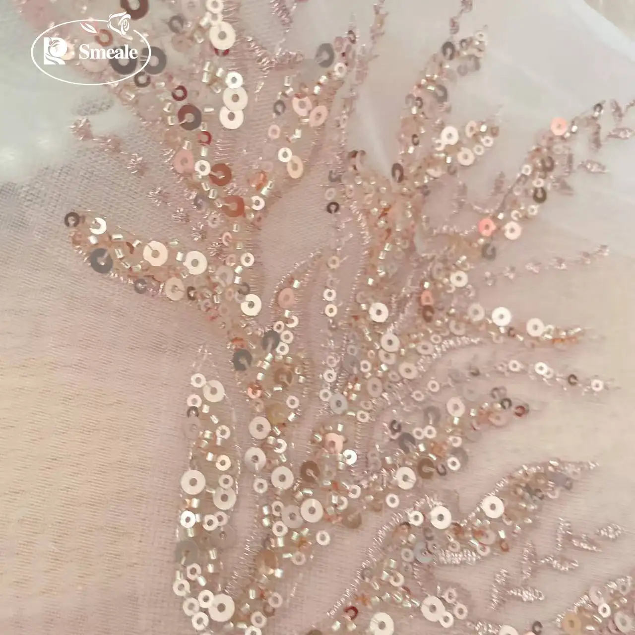 5Pair-2Pair.Rose Gold Sequin T - Embroidery Rose recension och pris