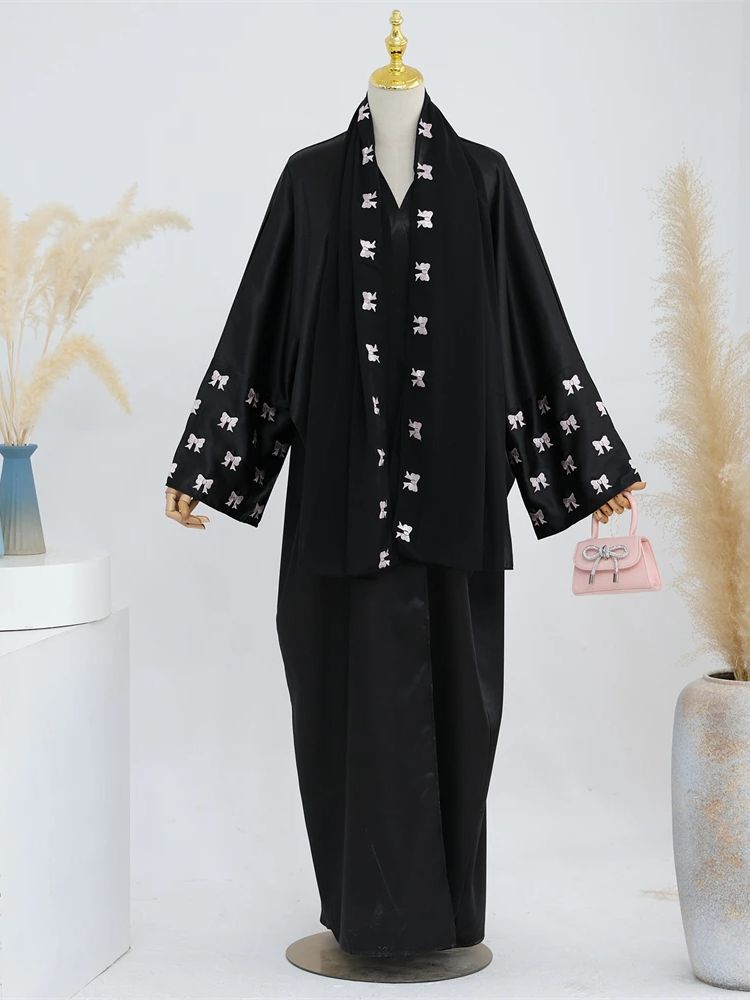 Ramadan Black Heart Abaya Dame - Embroidery Kebaya recension och pris