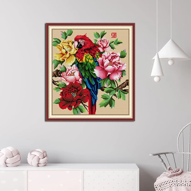 Joy Sunday Beautiful Parrot Pa - Embroidery Meaning recension och pris