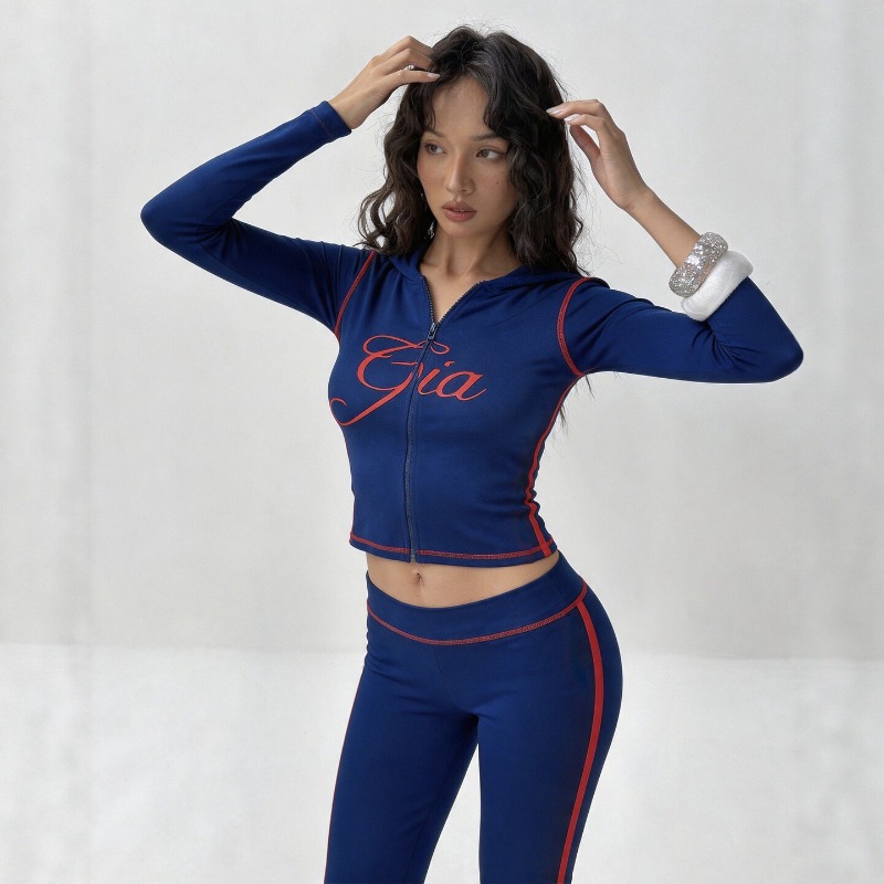 Women Letter‑Print 2‑Piece Tra - Embroidery Online recension och pris