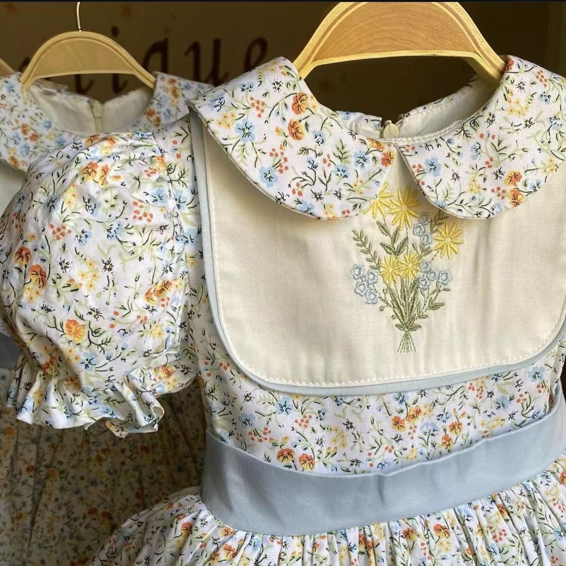 0-12Y Baby Girl Summer Flower  - Embroidery Yellow Dress recension och pris