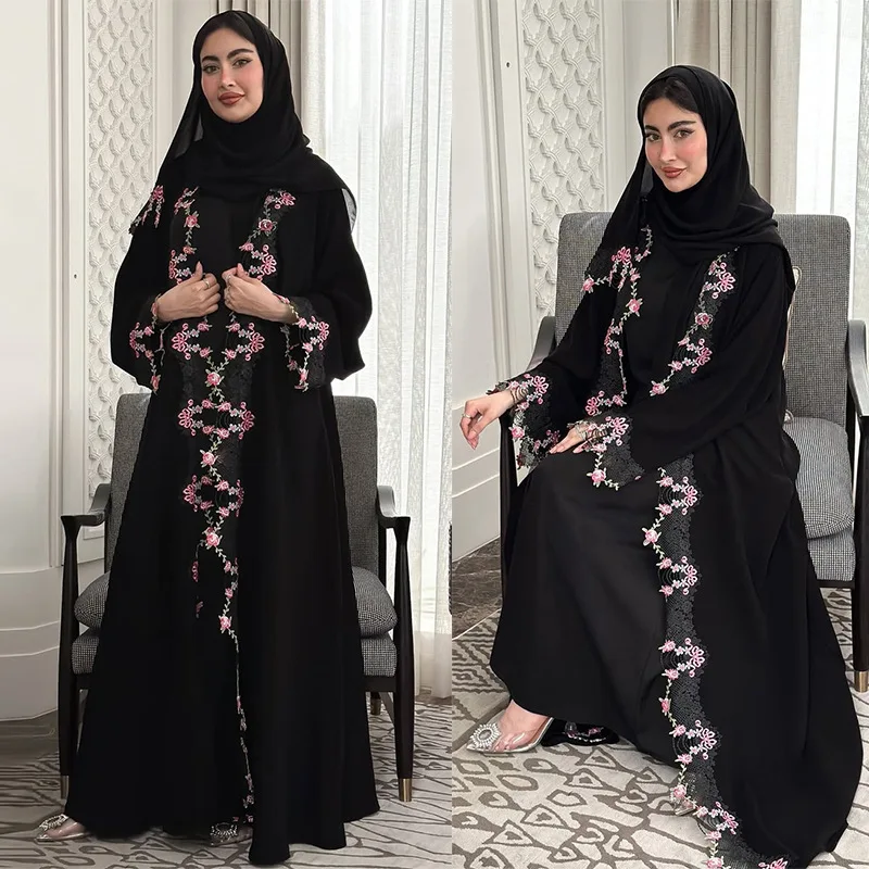 Black Embroidery Kimono Jalabi - Embroidery Kebaya recension och pris