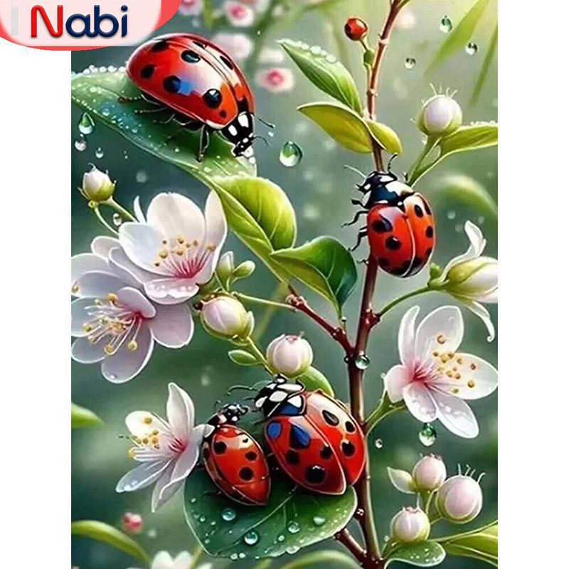 Nabi 5d Diamond Painting Ladyb - Embroidery Lady Bug recension och pris