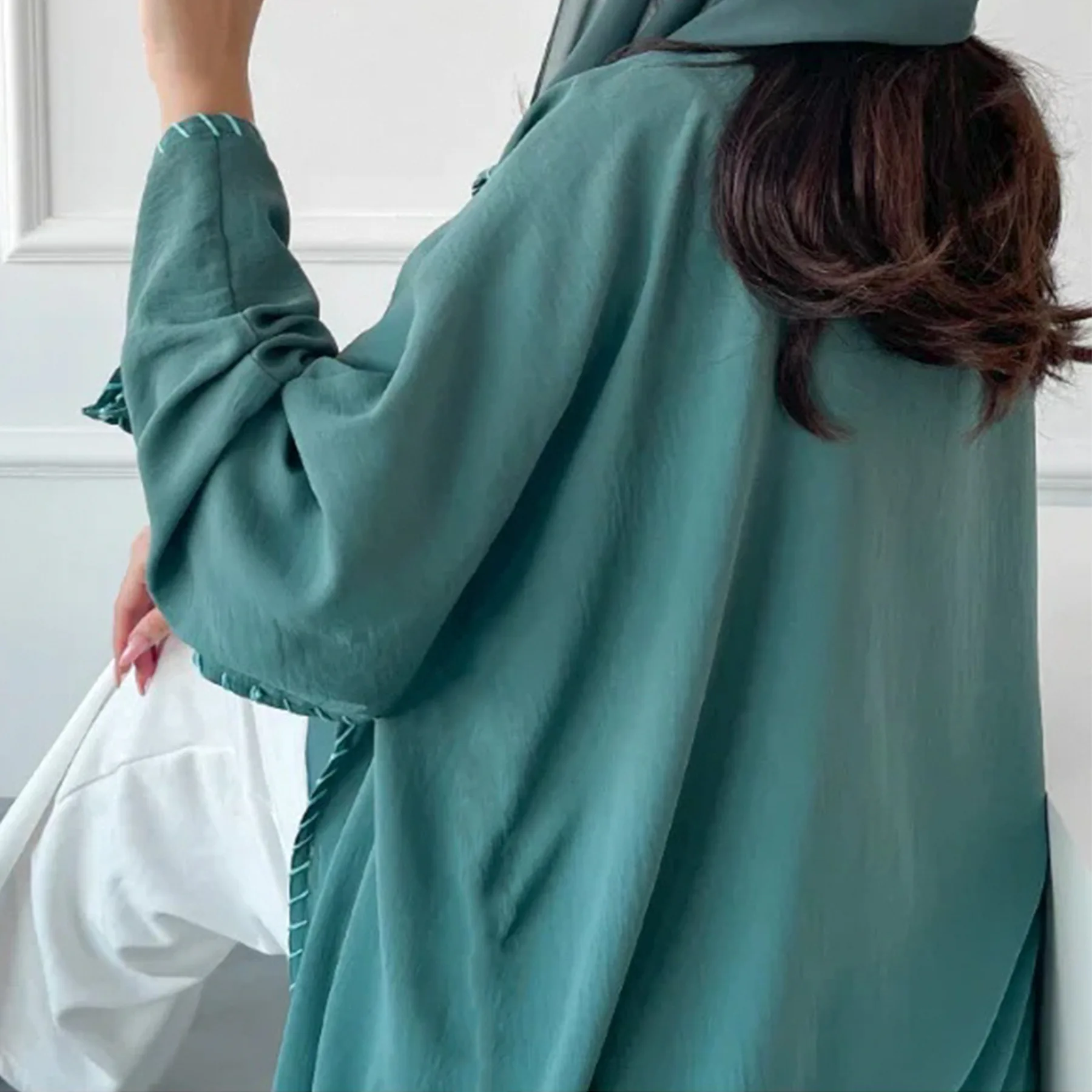 Morocco Kimono Open Abayas Lux - Embroidery Kebaya recension och pris