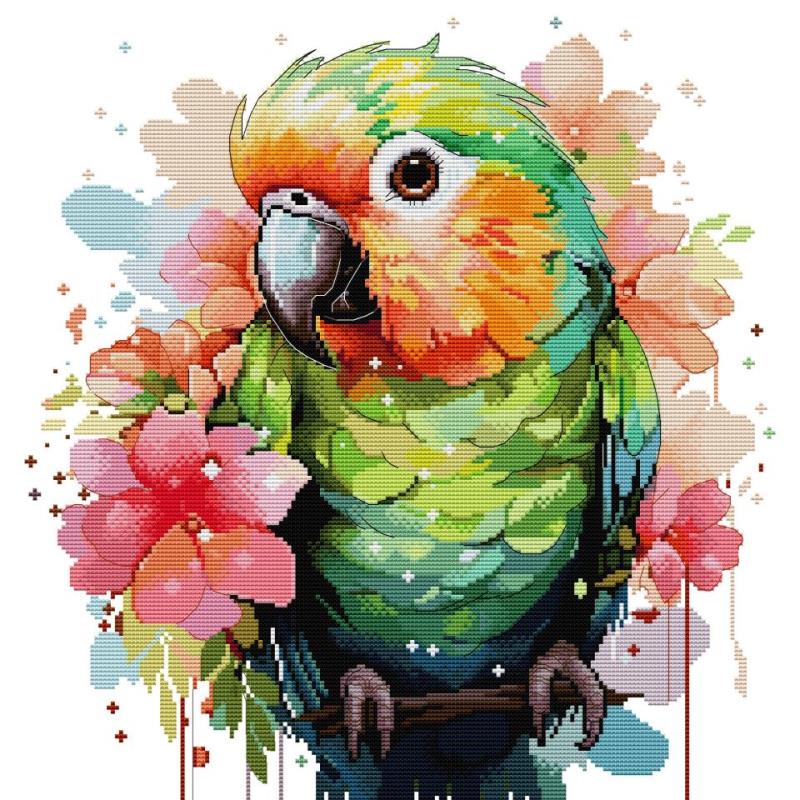 Bird Patterns Parrot Cross Sti - Embroidery Meaning recension och pris