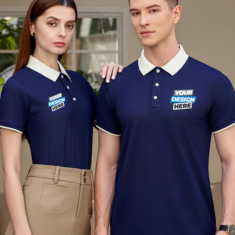 Color Block Polo Shirt - Free  - Embroidery Design Logo recension och pris