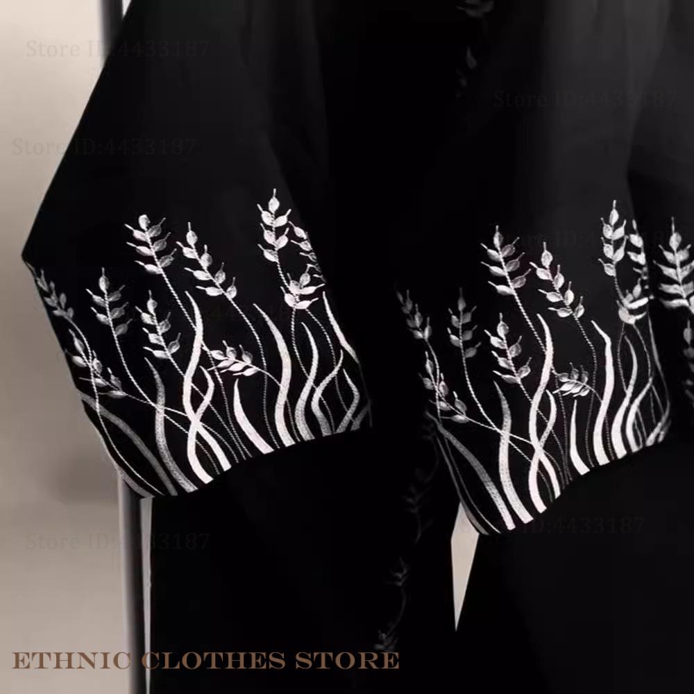 Muslim Women Dress Elegant Bla - Embroidery Kebaya recension och pris