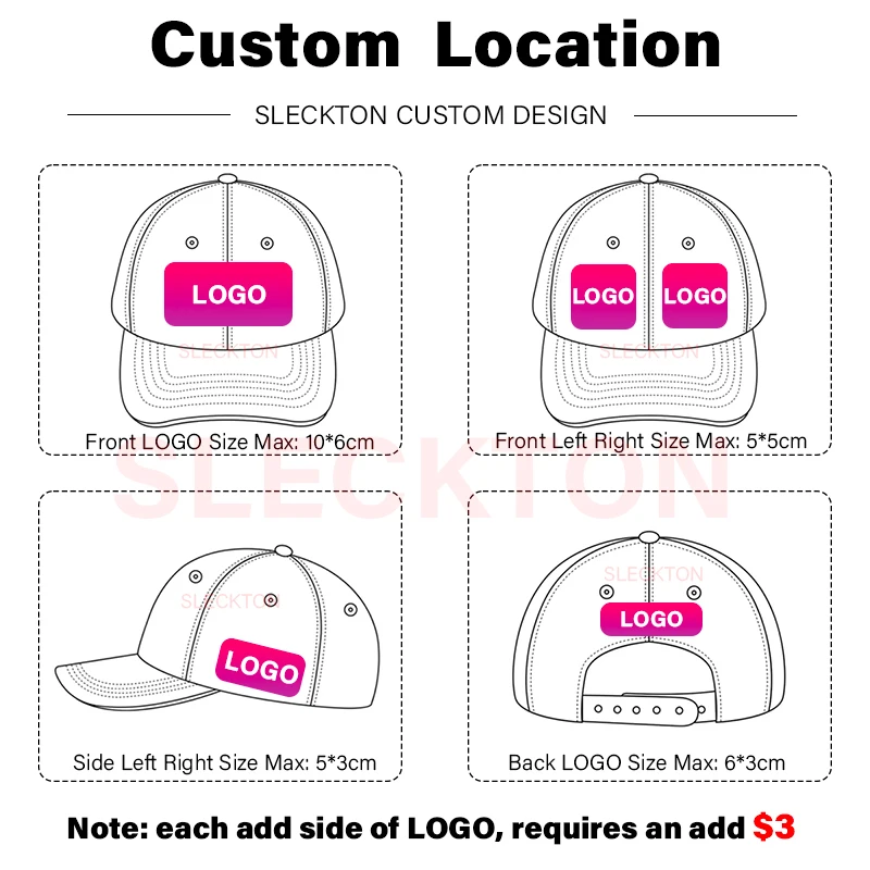 SLECKTON Custom LOGO Baseball  - Embroidery Design Logo recension och pris