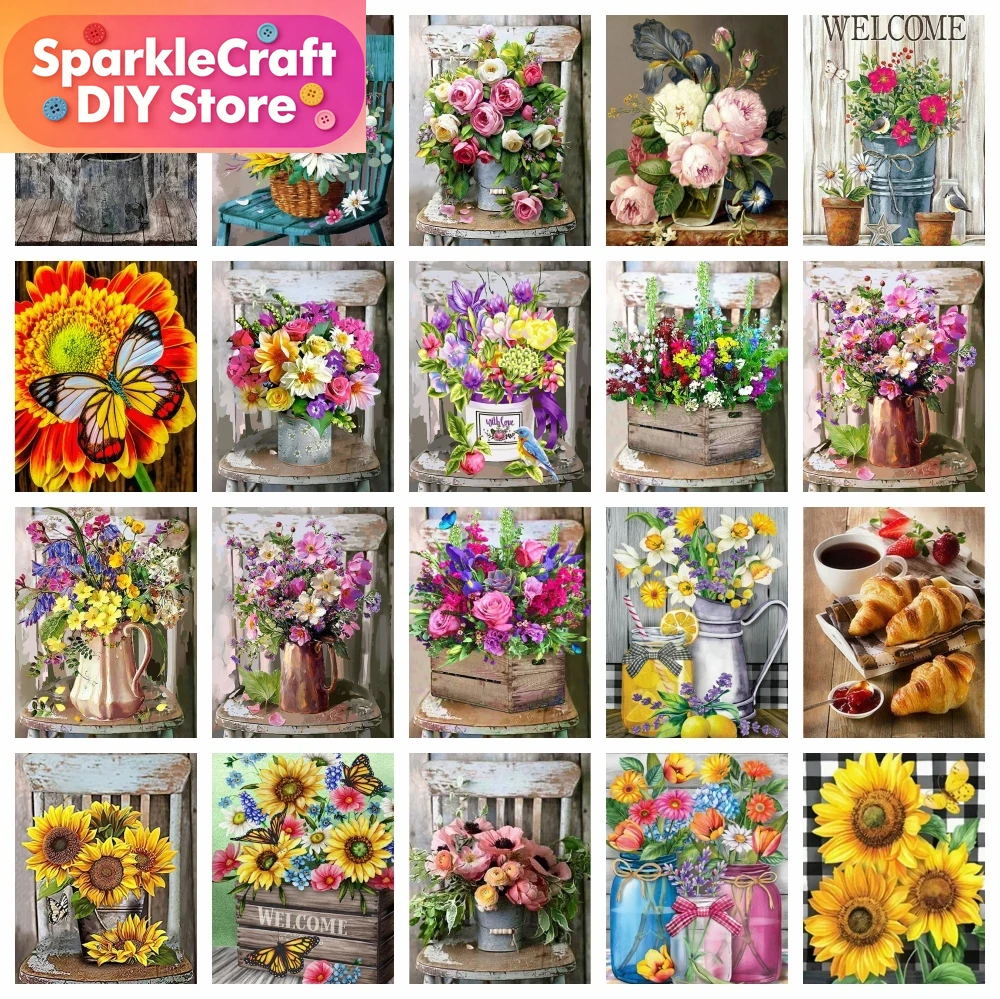 1pc frameless  Diamond Paintin - Embroidery Rose recension och pris