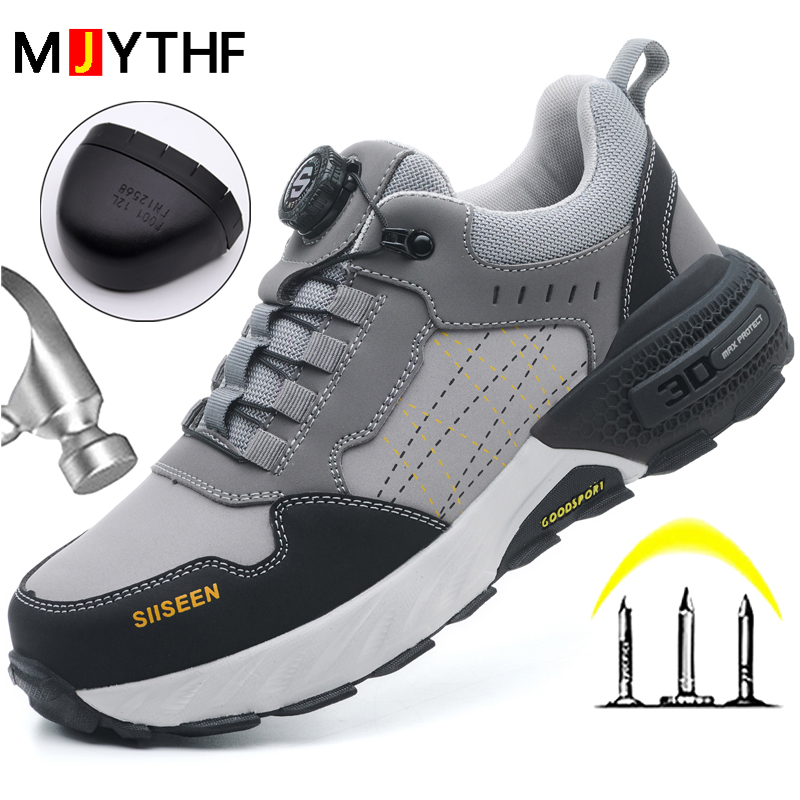 Black Leather Safety Shoes Sec - Embroidery Garments recension och pris