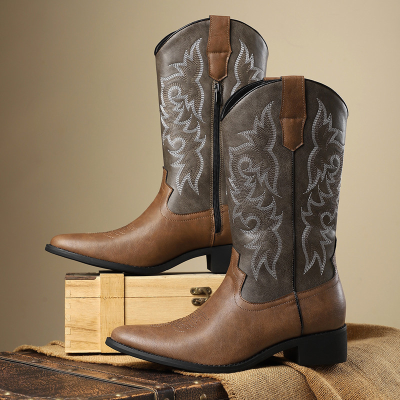 NEW Men High Boots Embroidery  - Embroidery Garments recension och pris