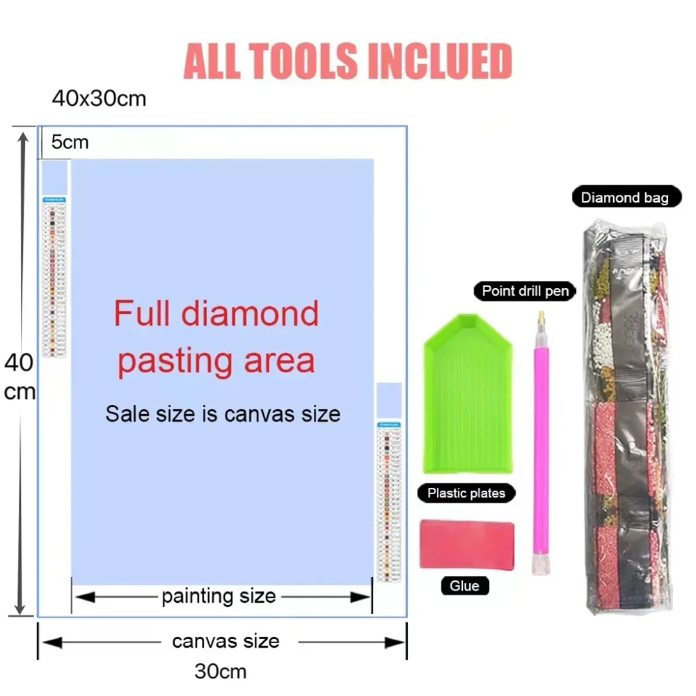 5d DIY Diamond Art Painting Ki - Embroidery Bali recension och pris