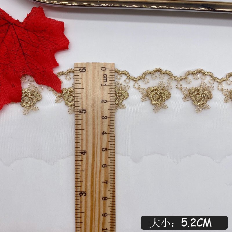 Gold thread embroidery rose fl - Embroidery Rose recension och pris