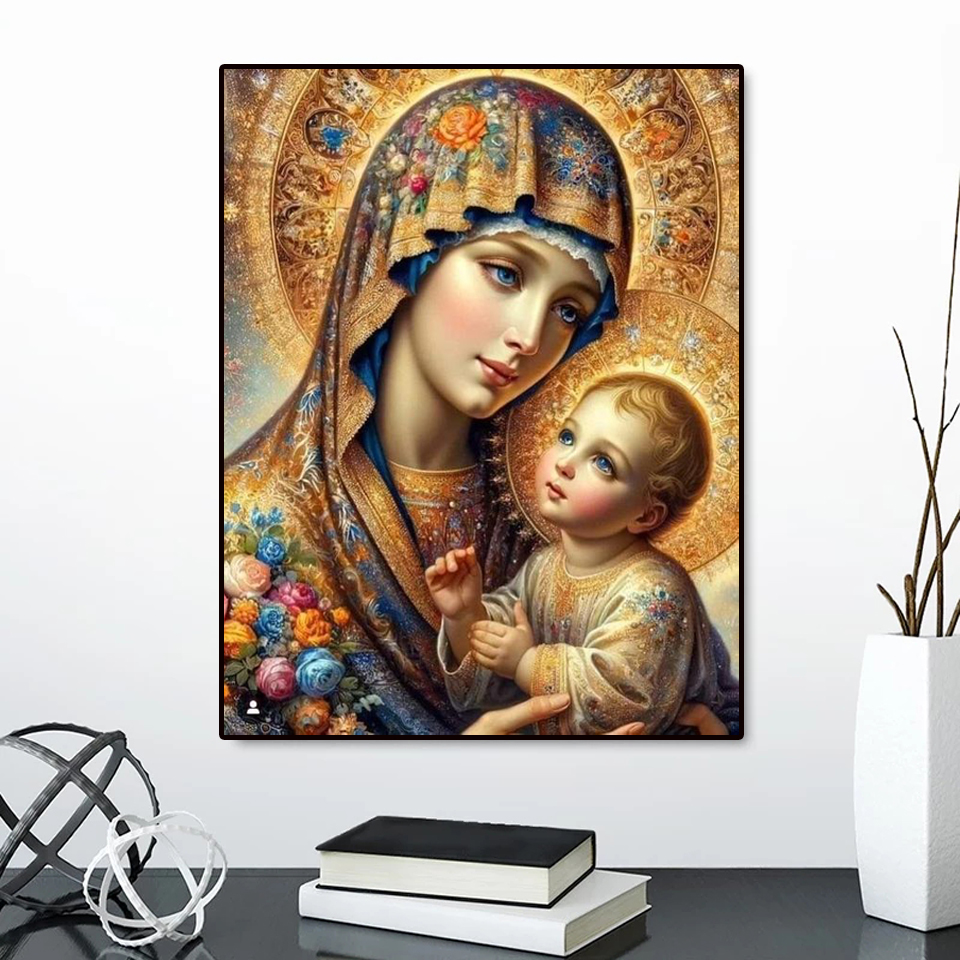 Frameless,Diamond Painting Vir - Embroidery Rose recension och pris